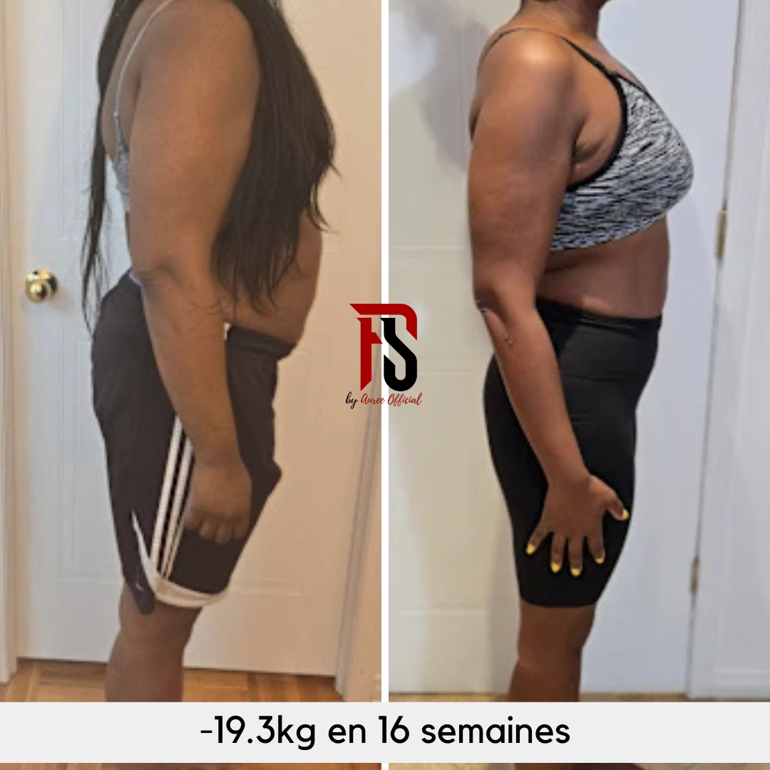 Transformation avant après complémentaire de dos